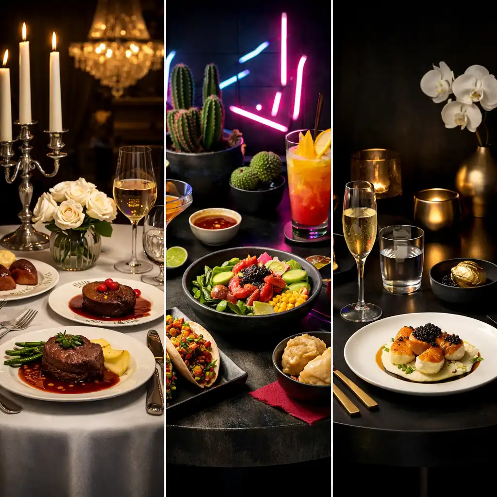 Elegant European-inspired dining setup